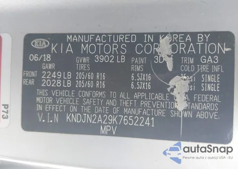 2019 Kia Soul from USA, damaged, VIN KNDJN2A29K7652241